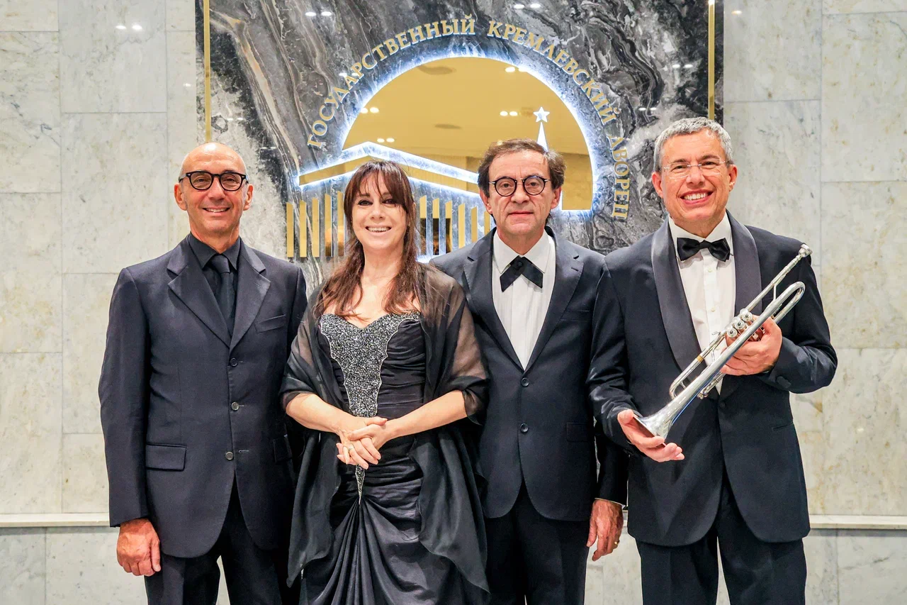 I protagonisti in concerto al Palazzo del Cremlino a Mosca